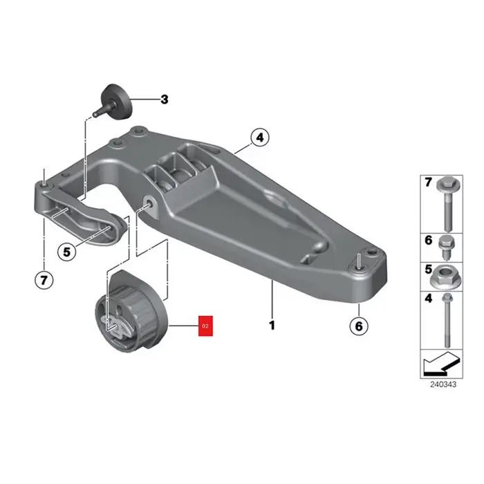Pièces de moteur automobile, support de transmission pour BMW X3 X4 F25 F26 F22 F23 F87 218i 220i 228i 230i 235i 22316850468 22316850930