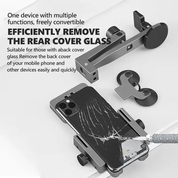 MaAnt QP-2 TIANQI Séparateur d'écran Support de conception monté sur le côté IP17 pour outil de démontage du verre de couverture arrière d'écran de réparation mobile