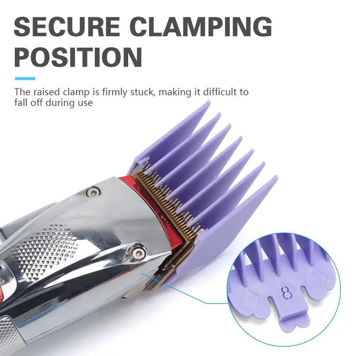 Protections pour tondeuse à cheveux, accessoires de barbier, fixation de tondeuse professionnelle, peignes de limite, ensemble de protections de remplacement, 10 pièces