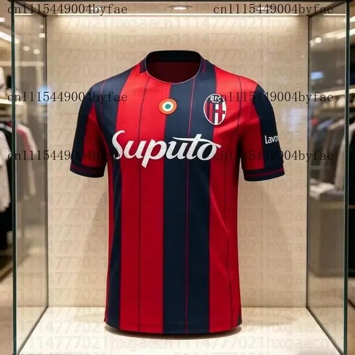 26 Nouveaux uniformes de l'équipe de football du Bologna Serie A, maillot imprimé en 3D, haut de sport unisexe pour hommes et femmes, t-shirt familial pour enfants