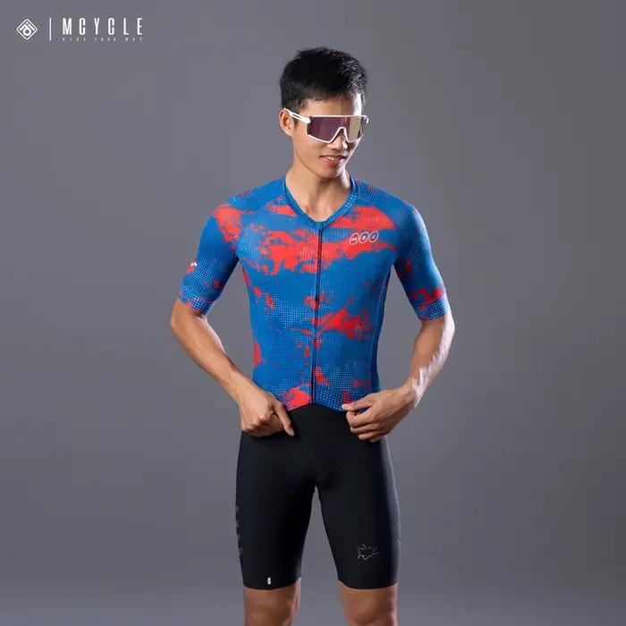 Cyclisme d'été Mcycle Maillot Anti-UV pour vélo de route, chemise respirante, séchage rapide, vêtements de cyclisme personnalisés pour hommes