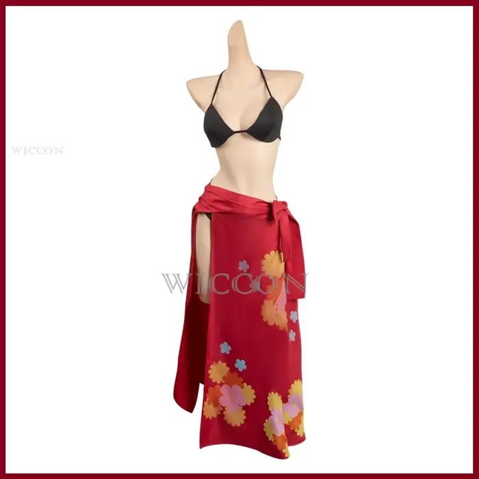 Costume de Cosplay Nami Anime pour Femme Adulte, Perruque, Maillot de Bain, Bikinis d'Été, Jupe, Tube, Y, Sexy, Kawaii, ixde Carnaval, Trempé