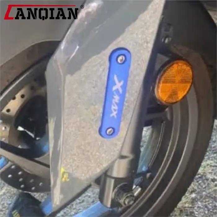 X-MAX 125 250 300 400 2017-2024 2025 couvercle décoratif de plaque de cuivre d'essieu avant de moto pour Yamaha XMAX125 XMAX250 XMAX300 XMAX