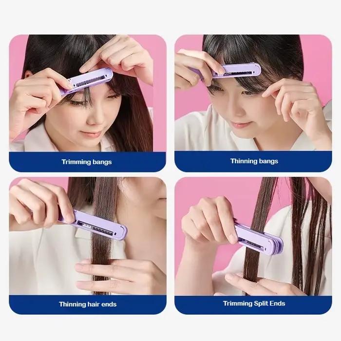 Outil de coupe de frange japonaise, ciseaux spécialisés, tondeuse à cheveux pour enfants, pratique pour couper l'amincissement des cheveux pour adultes