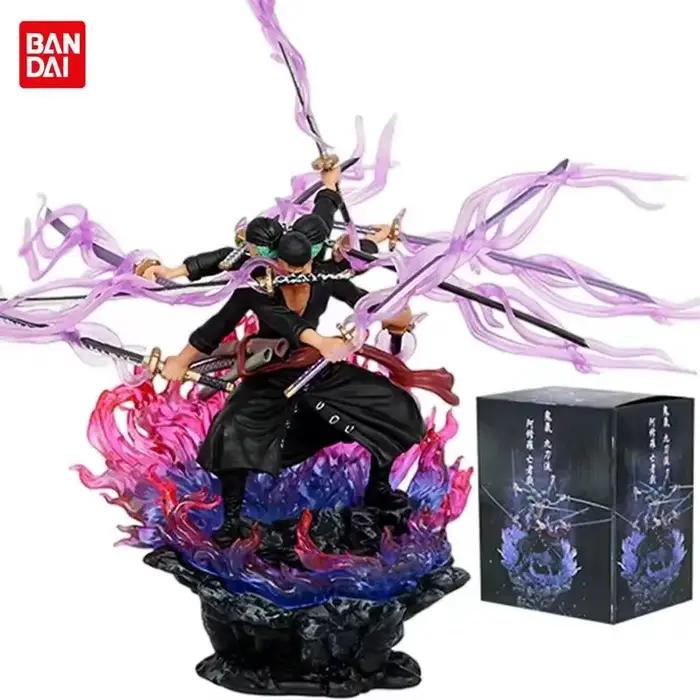 Roronoa Zoro Anime Statue Action Figure, Modèle de collection, Jouet pour enfant, 15cm, 1 Pc