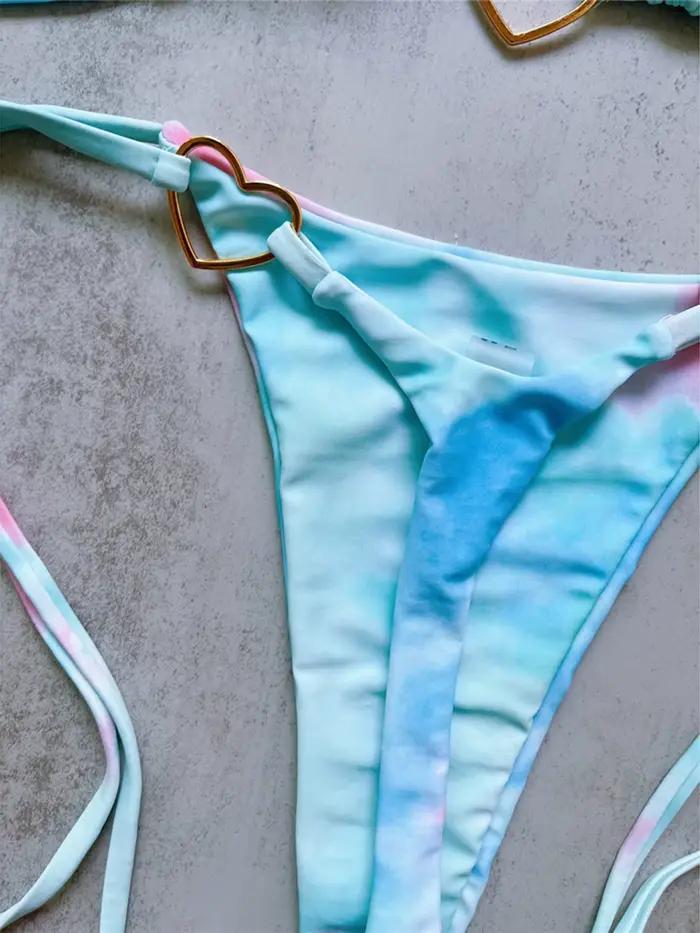 Bikini Veinkueeni deux pièces sexy extrême pour femme, mini micro string, style de plage, polyester et élasthanne, idéal pour plage, vacances, fête à la piscine, sports nautiques, croisière