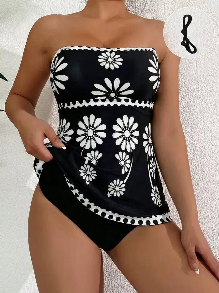 Robe de style bohème Cikini avec bretelles, jupe longue, maillot de bain d'été pour la plage, maillot de bain pour femmes