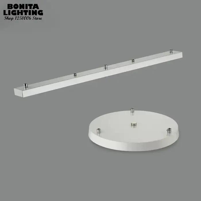 Auvent de suspension, plaque de montage universelle pour lampes suspendues, accessoires d'éclairage multi-tailles et couleurs, trous personnalisables