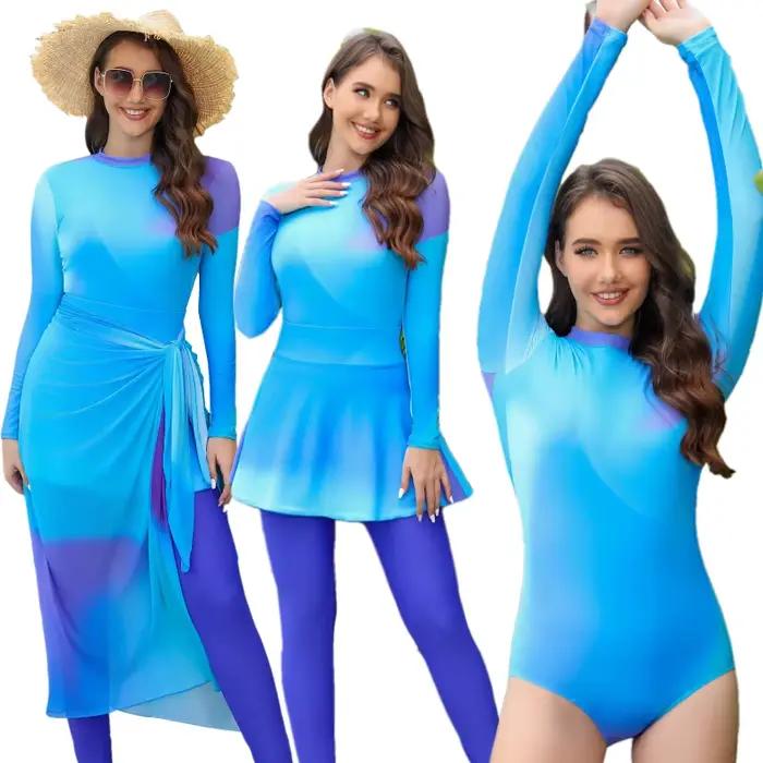 Maillot de bain deux pièces à la mode pour femmes musulmanes