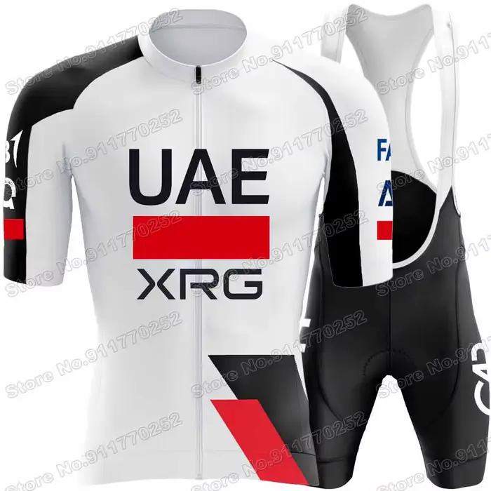 Maillot de Cyclisme UAE Team 2026 France Italy Tour TDF Critérium Du Dauphine,Vêtements de Cyclisme Jaune Slovénie Tadej Pogačar,Chemise de vélo de route,Cuissard à bretelles