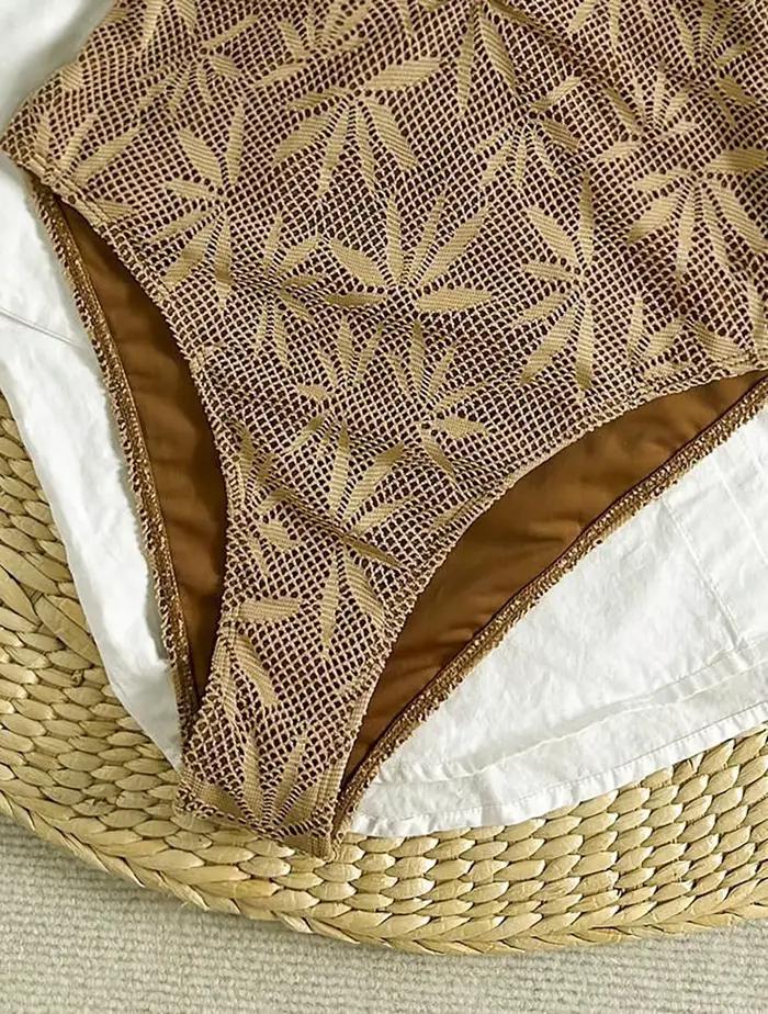 Maillot de bain une pièce imprimé Vintage pour femmes