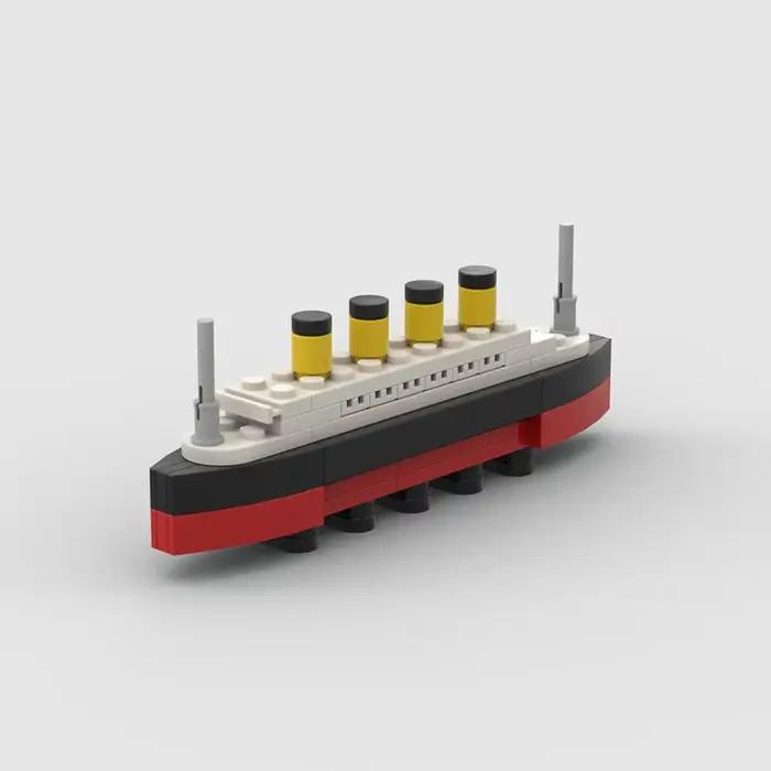 Ensemble de jouets de construction de maquettes de bateaux de croisière classiques Titanic - Parfait pour développer les compétences pratiques des enfants et comme cadeau d'anniversaire.