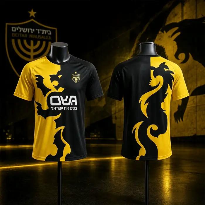 Maillot de football Beitar Jérusalem 2026 pour hommes et femmes, T-shirt oversize respirant à séchage rapide, vêtement de sport d'été streetwear
