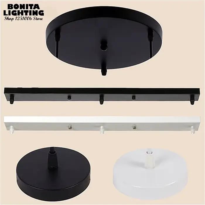 Auvent de suspension, plaque de montage universelle pour lampes suspendues, accessoires d'éclairage multi-tailles et couleurs, trous personnalisables