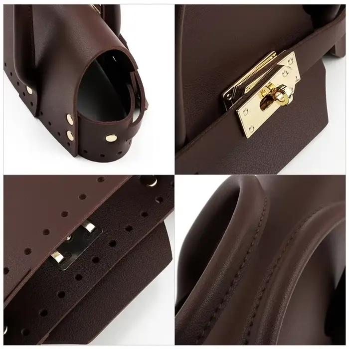 d'accessoires à tricoter artisanaux, créer des sacs uniques faits à main, tricoté en cuir PU, accessoire