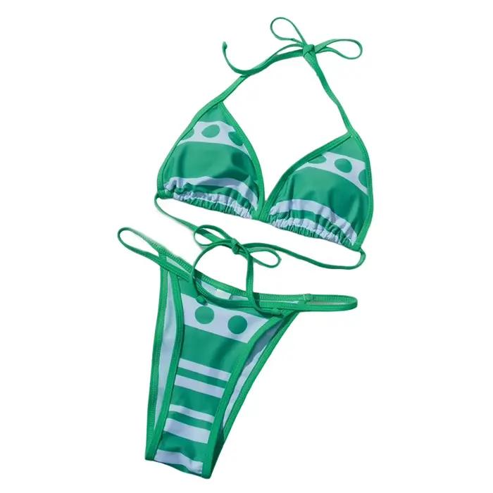 Nami Anime Bikini Costume pour femme, maillot de bain, vêtements de plage, Halloween, fête de carnaval, déguisement, imbibé, adulte