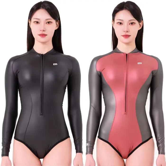 Combinaison de plongée en Lycra métallisé brillant