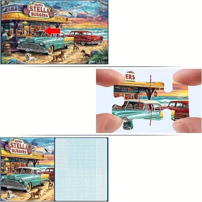 Puzzle pour adultes 500/1000/1200/2000 pièces, casse-tête stimulant avec images complexes, anti-stress, soirée de jeux en famille