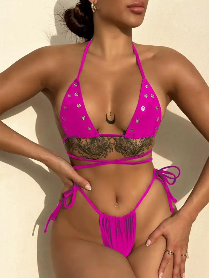 Femmes maillot de bain Micro Bikini Sexy Trikini