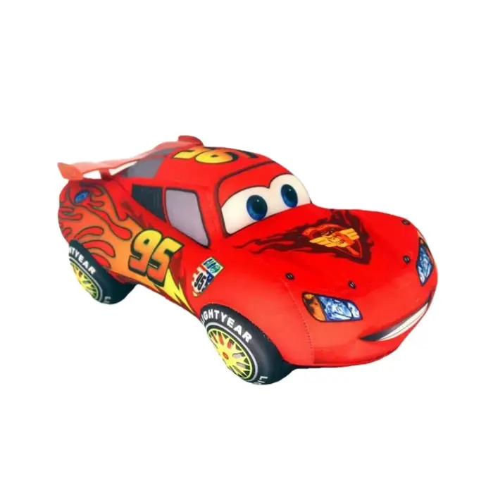 Peluche Disney Pixar Cars 3 Lightning McQueen de 17-25 cm | Coussin en peluche doux McQueen rouge 95 pour enfants, cadeau d'anniversaire