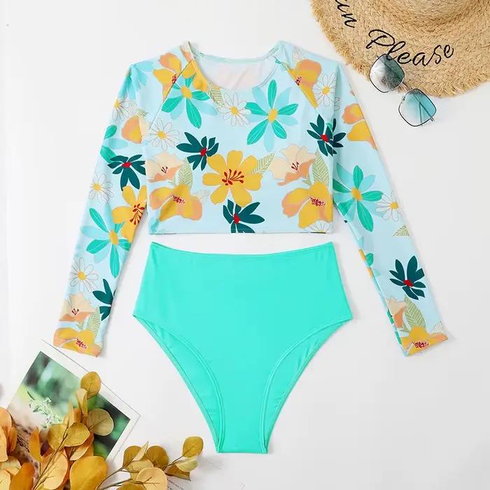 2025 ensemble Bikini taille haute maillot de bain Vintage rétro maillots