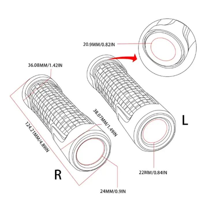 Extrémités de Guidon de Moto, pour Honda Forza 750 FORZA750 2020 2021 2022 Accessoires 7/8 en effet 22mm