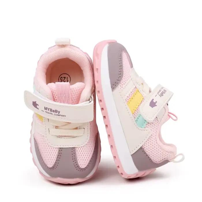 Chaussures de sport pour enfants printemps et automne 0-2 ans bébé filles et garçons baskets antidérapantes chaussures décontractées pour tout-petits premiers marcheurs