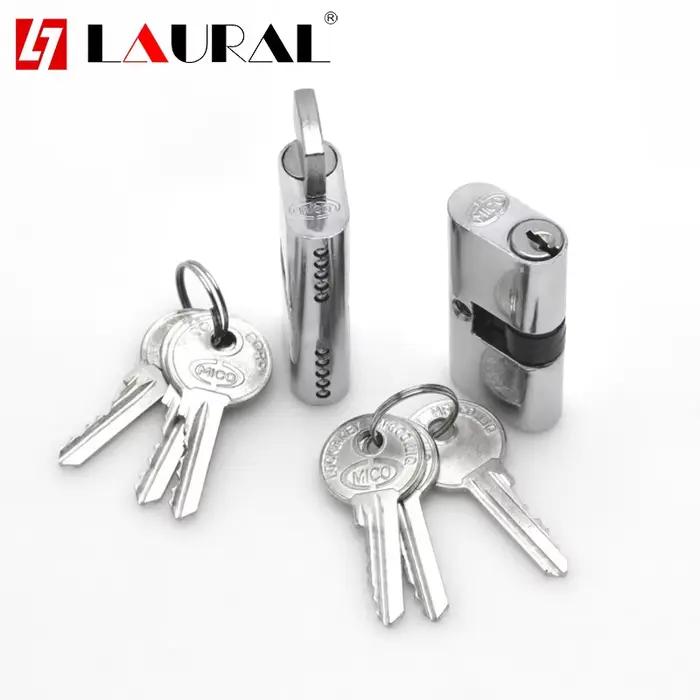 Noyau de serrure de porte intérieure, intercalaires de serrure à cadran unique, trou OB en verre, noyau de serrure de porte market, intercalaires de serrure de porte intérieure, 54mm