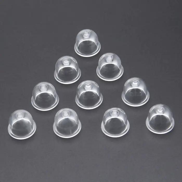10 pièces de rechange de carburateur de 19mm, ampoules de base de carburateur, capuchon, petite pompe à carburant pour tronçonneuse, souffleur, débroussailleuse OD * ID * H = 19*14*15