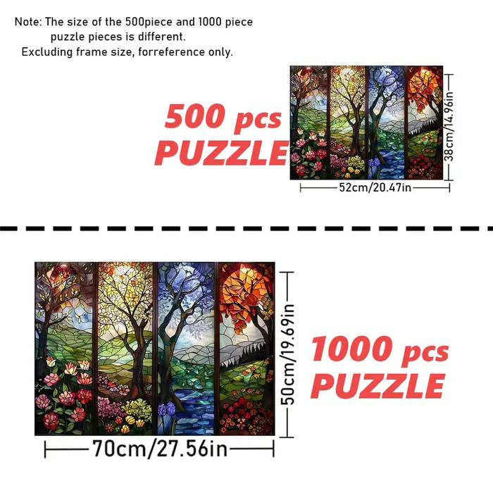 Un puzzle de haute qualité de 500/1000 pièces, parfait pour les adultes, est un jeu familial amusant qui aide à soulager le stress et est idéal pour les anniversaires.