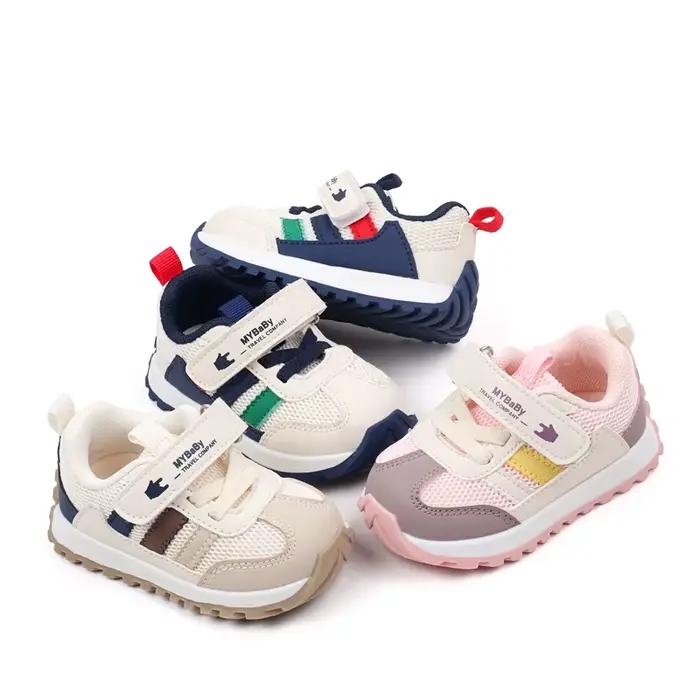 Chaussures de sport pour enfants printemps et automne 0-2 ans bébé filles et garçons baskets antidérapantes chaussures décontractées pour tout-petits premiers marcheurs