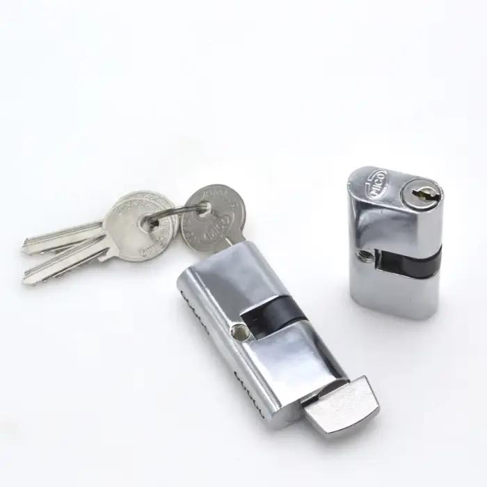 Noyau de serrure de porte intérieure, intercalaires de serrure à cadran unique, trou OB en verre, noyau de serrure de porte market, intercalaires de serrure de porte intérieure, 54mm