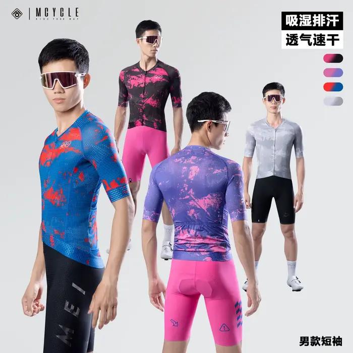 Cyclisme d'été Mcycle Maillot Anti-UV pour vélo de route, chemise respirante, séchage rapide, vêtements de cyclisme personnalisés pour hommes