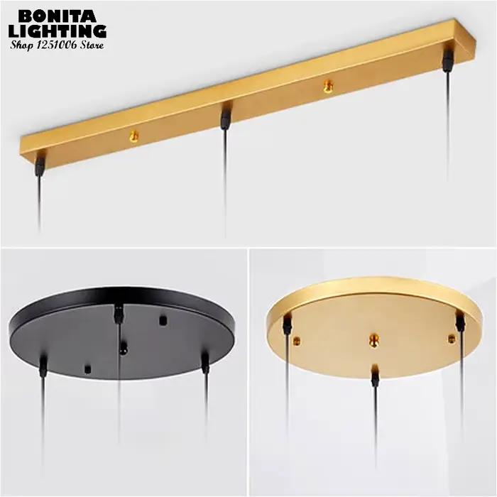 Auvent de suspension, plaque de montage universelle pour lampes suspendues, accessoires d'éclairage multi-tailles et couleurs, trous personnalisables