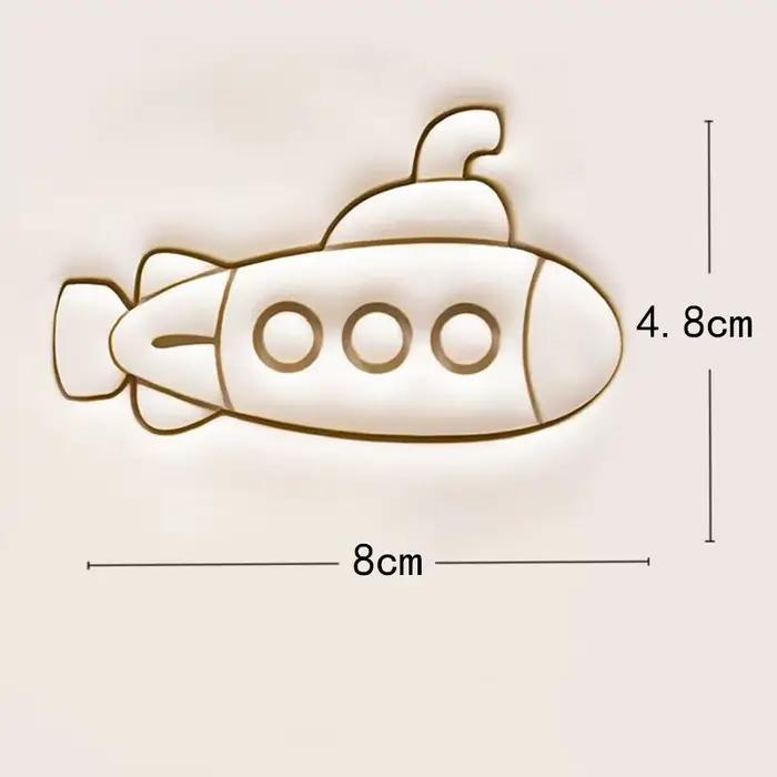 Emporte-pièces en forme de bateau à voile sous-marin à vapeur, motif de bateau, moule à biscuits Fondant, gaufreur, outils de décoration de gâteaux