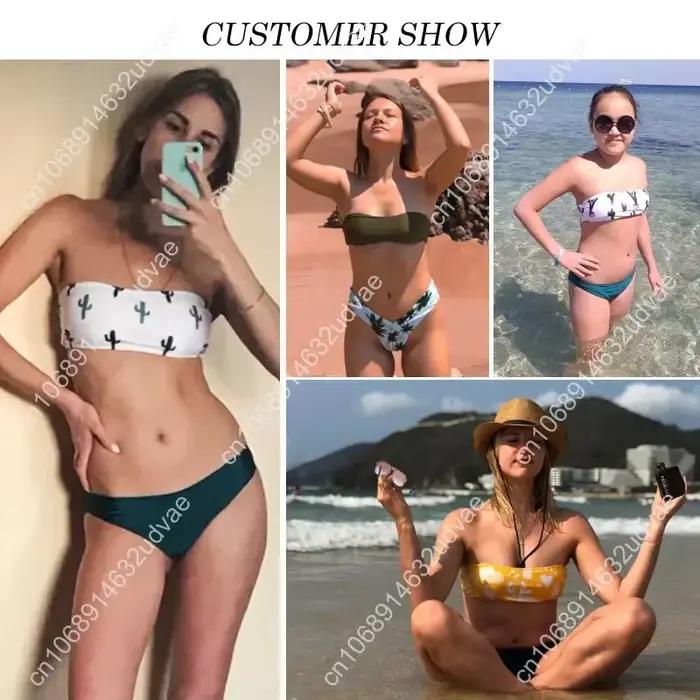 Maillot de bain grande taille pour femme, motif drapeau de la Jamaïque 2025, ensemble bikini sexy deux pièces, maillot de bain push-up bandeau