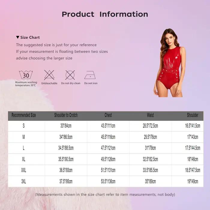 Combinaison de bain une pièce imperméable pour femme avec boutons à l'entrejambe et fermeture éclair au dos