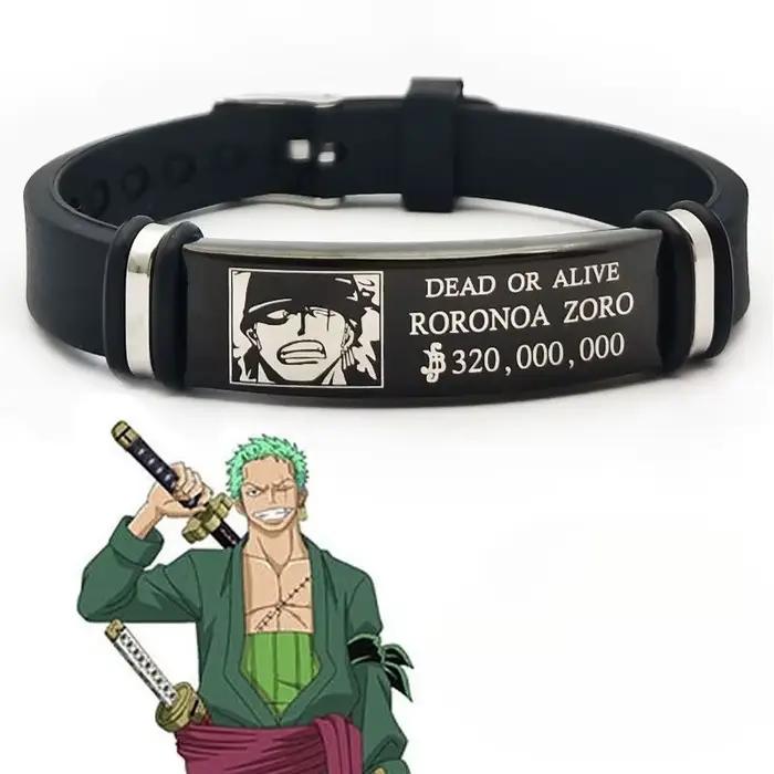 Nouveau Monkey One Piece · D. Luffy Roronoa Zoro Tony Tony Chopper film périphérique dessin animé Bracelet garçons mode beau Bracelet