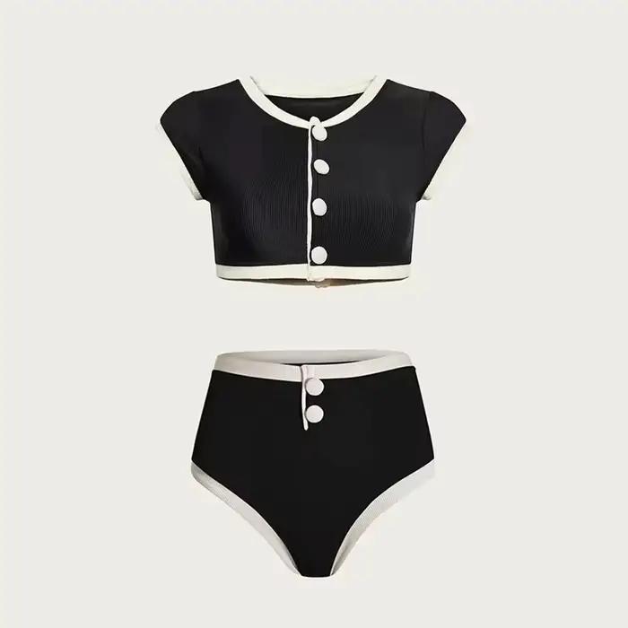 Taille haute Bikinis 2025 Sexy femmes maillots de bain maillot