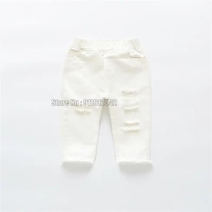 Jeans déchirés pour garçons et filles, pantalons de printemps et d'automne, vêtements de Style décontracté pour enfants