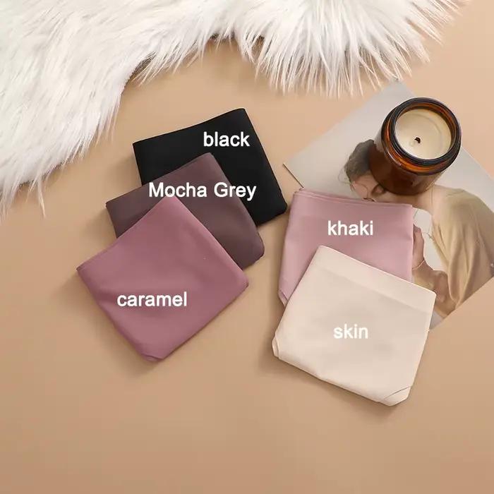 Slip Invisible, Lingerie Sexy, sous-vêtements en soie glacée pour femmes, sans couture, confortable, entrejambe en coton, taille moyenne, culotte pour filles