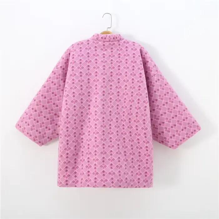 Veste Hanten d'hiver pour femmes, kimono japonais, vêtements de maison, pyjama, haori matelassé en coton, cardigan, yukata, vêtements asiatiques du Japon