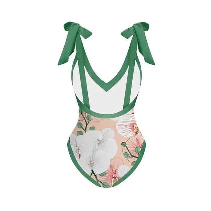 Maillot de bain une pièce avec jupe pour femme