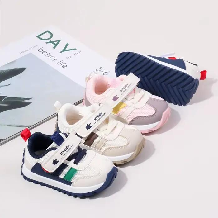Chaussures de sport pour enfants printemps et automne 0-2 ans bébé filles et garçons baskets antidérapantes chaussures décontractées pour tout-petits premiers marcheurs