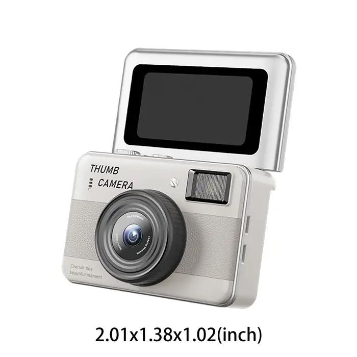 Mini caméra de poche Y2K, enregistreur vidéo 4K avec écran rotatif de 1,47 pouces à 180° pour l'enregistrement en voyage, cadeau d'anniversaire pour les amis