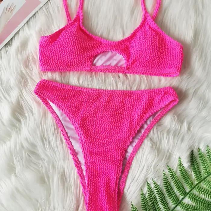 Sexy femmes maillot de bain femme solide noir Micro Bikini ensemble Push Up maillots
