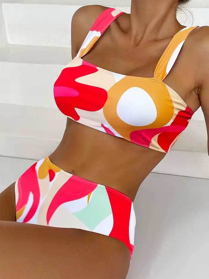 Taille haute Bikini 2025 femmes maillot de bain maillots
