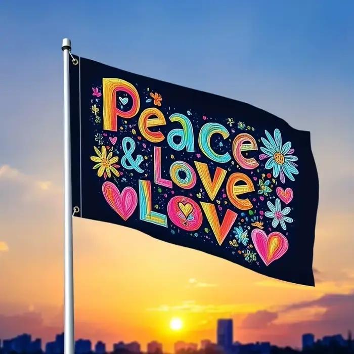 Drapeau publicitaire personnalisé de toutes tailles, adapté à une utilisation en intérieur/extérieur, facile à accrocher, idéal pour les fêtes d'anniversaire et autres événements.