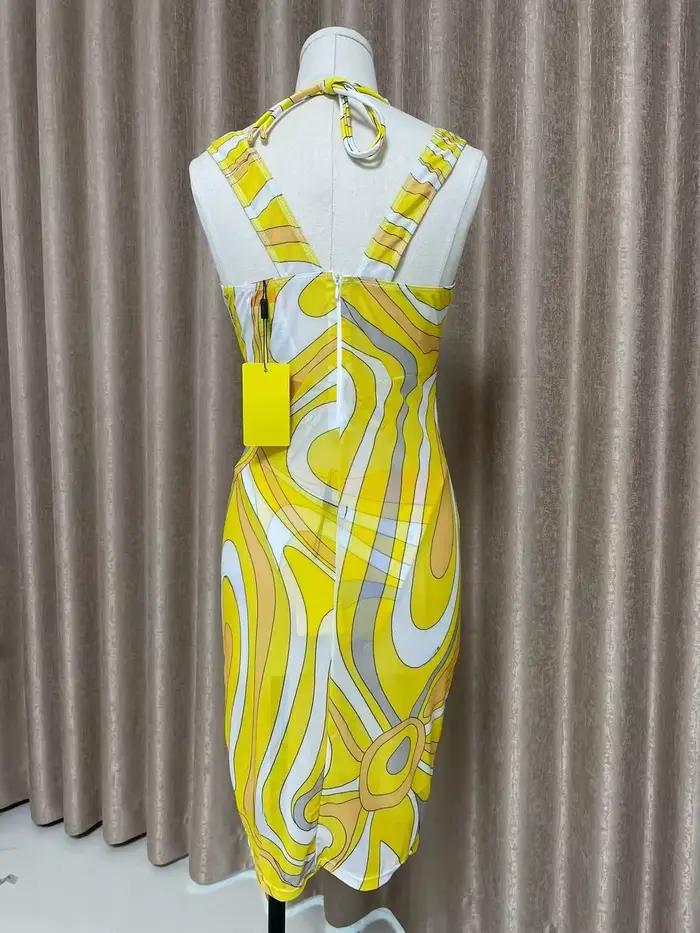 Ensembles de bikinis jaunes de luxe pour femmes 2026 avec logo signature lettre