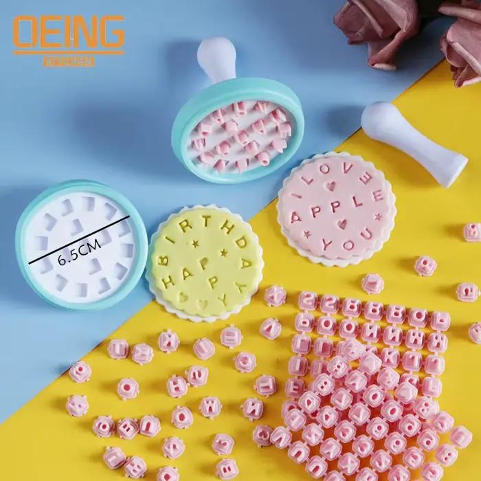 Tampon à biscuits avec chiffres et lettres, coupe-Fondant, outil de bricolage, moule à lettres personnalisé, outils de décoration de gâteaux, moule de pâtisserie